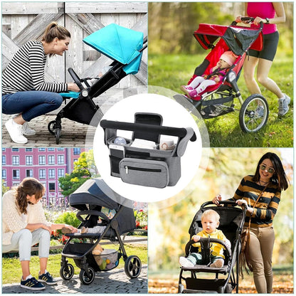 Stroller Caddy Organizer Portable Multiple Pockets