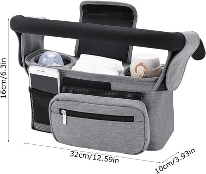Stroller Caddy Organizer Portable Multiple Pockets
