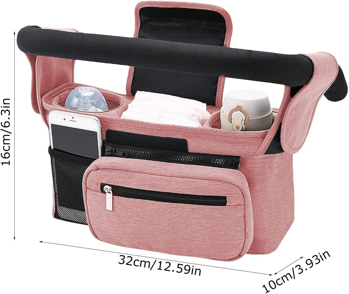 Stroller Caddy Organizer Portable Multiple Pockets