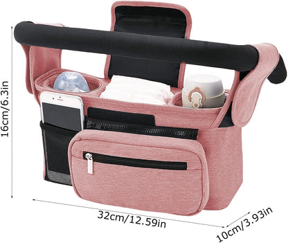 Stroller Caddy Organizer Portable Multiple Pockets