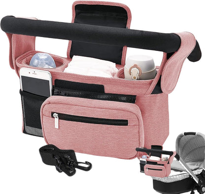 Stroller Caddy Organizer Portable Multiple Pockets
