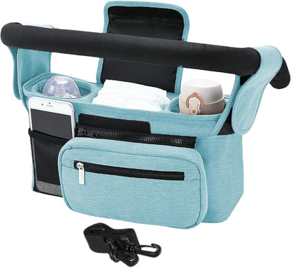 Stroller Caddy Organizer Portable Multiple Pockets