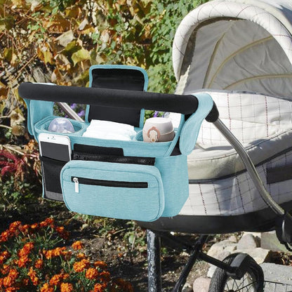 Stroller Caddy Organizer Portable Multiple Pockets