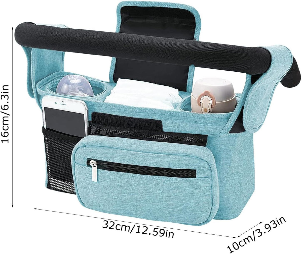 Stroller Caddy Organizer Portable Multiple Pockets