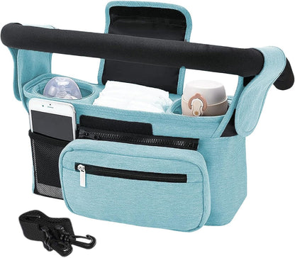 Stroller Caddy Organizer Portable Multiple Pockets