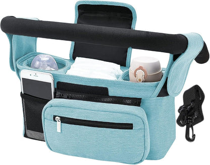 Stroller Caddy Organizer Portable Multiple Pockets
