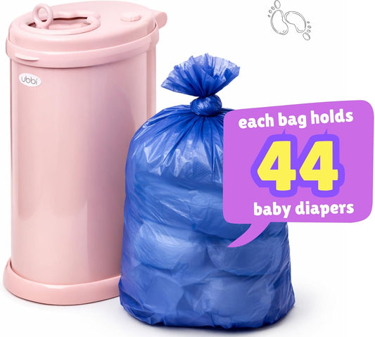 Disposable Diaper Pail Refill Bags (100 Bags) Compatible with Ubbi Diaper Bag Pail 13 Gal Capacity Diaper Pail Bag Medium Kitchen Trash Bag Heavy Duty Large Garbage Bag (100 ct.)