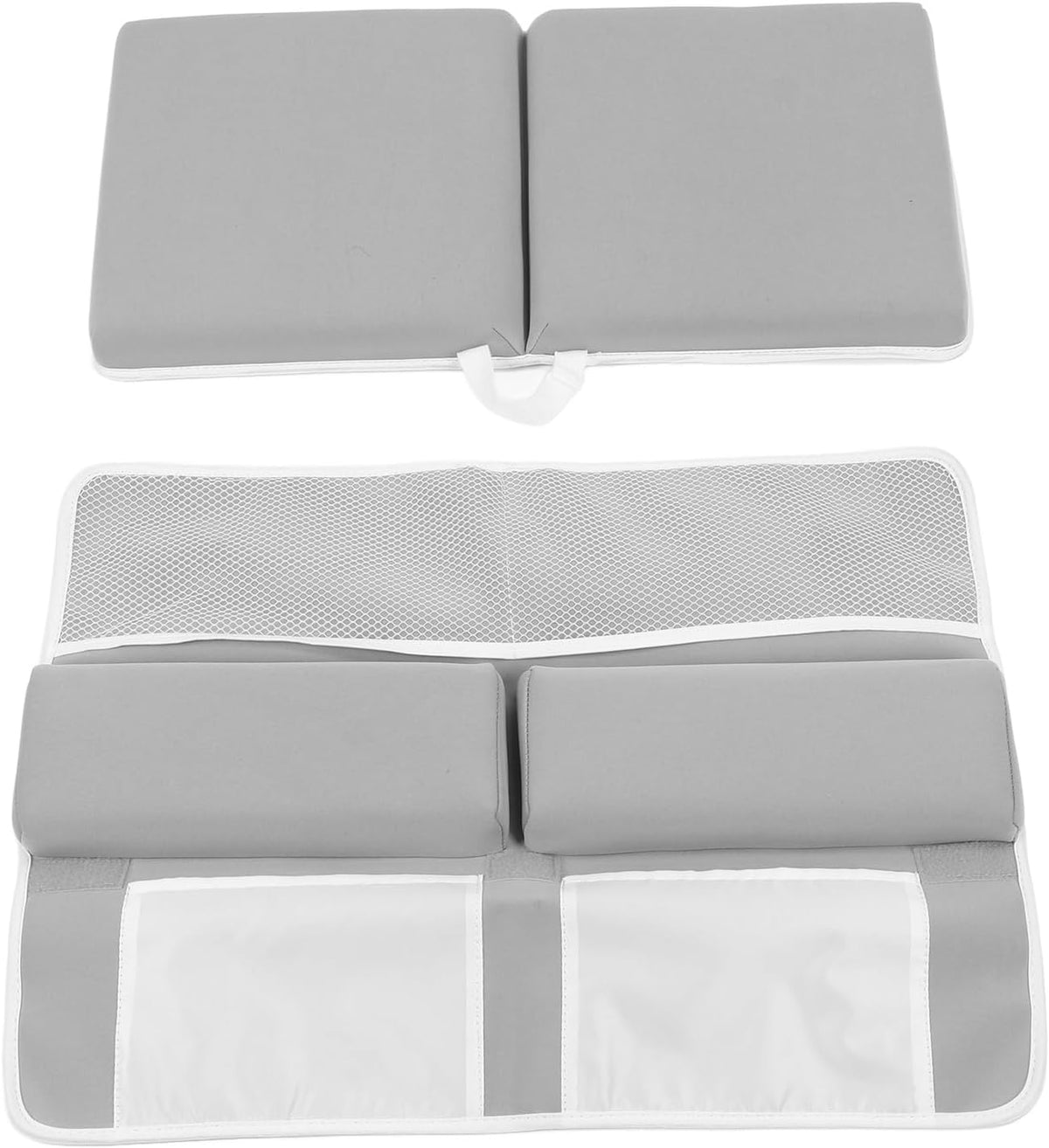 Baby Bath Kneeler and Elbow Rest Pad Set, Neoprene Sponge Filling Bath Kneeler Elbow Rest Pad, Non Slip Suction, Large Pocket, Easy Clean for