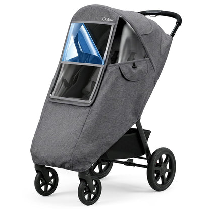 Clear Stroller Rain Cover, Universal Fit, Side Ventilation, Durable Clear
