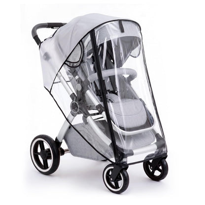 Clear Stroller Rain Cover, Universal Fit, Side Ventilation, Durable Clear