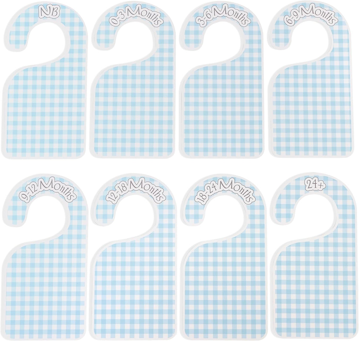 Blue Gingham Baby Closet Dividers,Blue Gingham Baby Shower