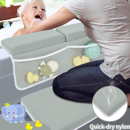 Bath Kneeler Elbow Knee Saver Washable 4 Organizer Pockets