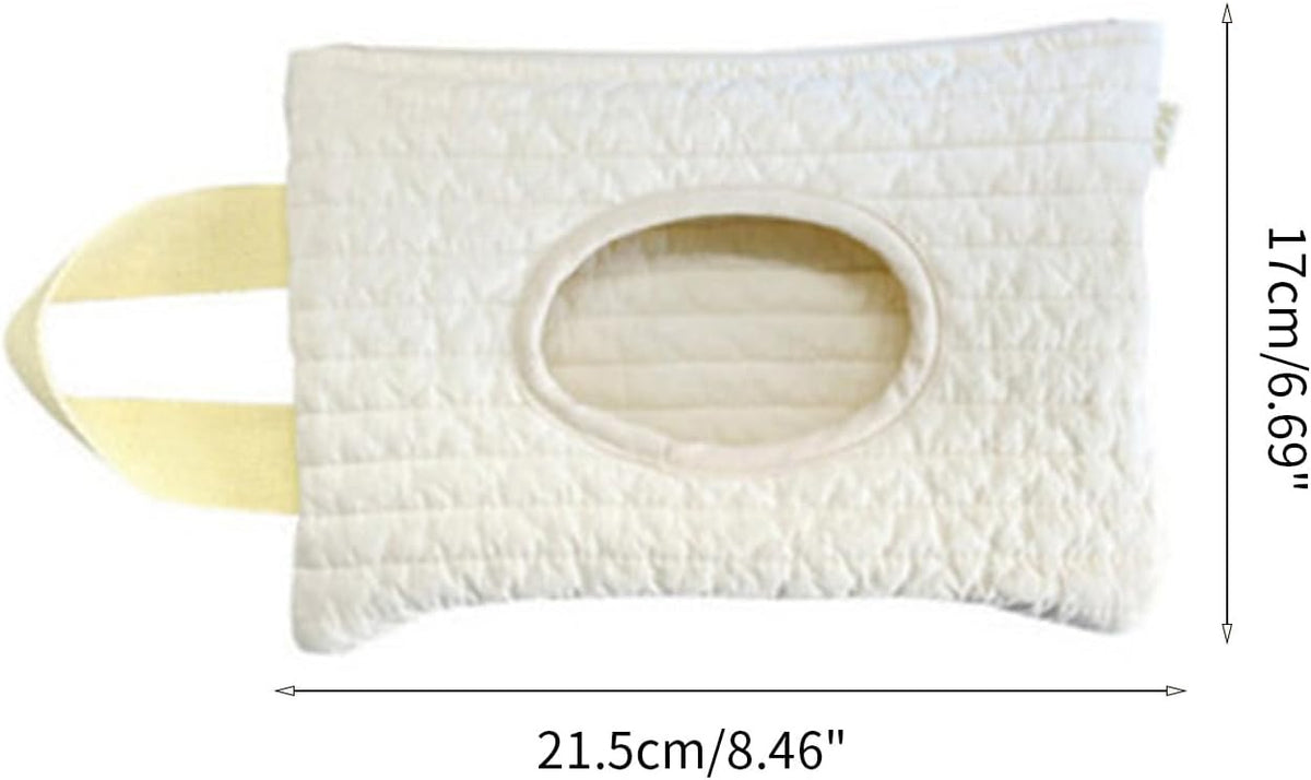 Cotton Wipes Dispenser Refillable Wipe Holder Travel Wet Wipe Container Baby Wipe Pouch for Car Stroller Indoor Outdoor Cotton