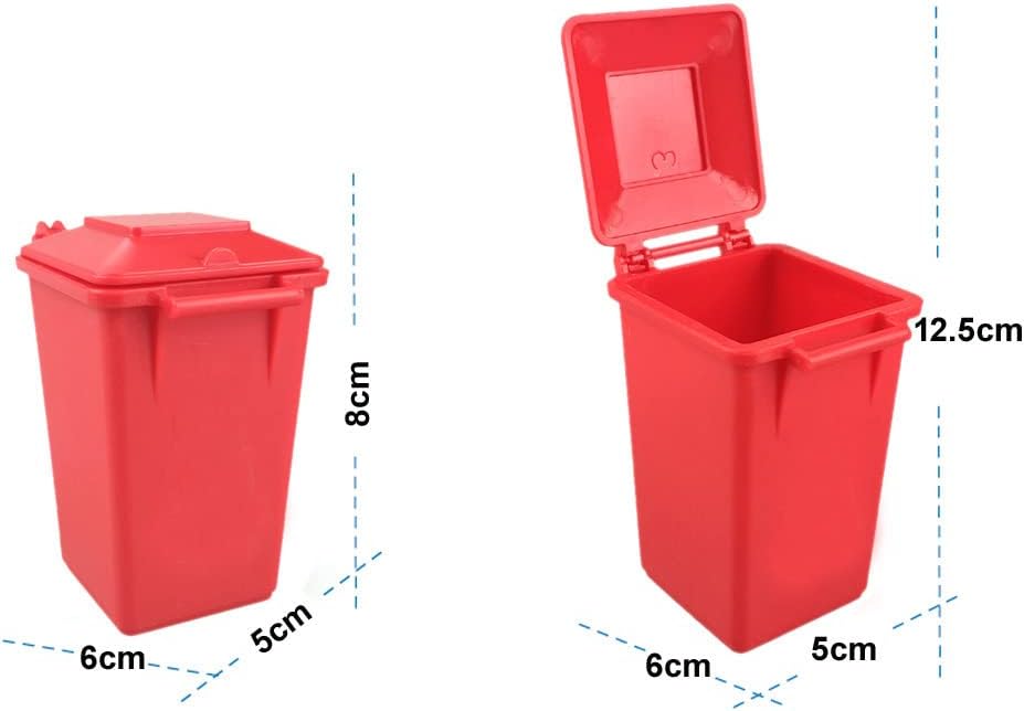 Trash Can Toy Kids Toy Push Vehicles Garbage Truck's ABS Trash Cans Mini Curbside Vehicle Garbage Bin