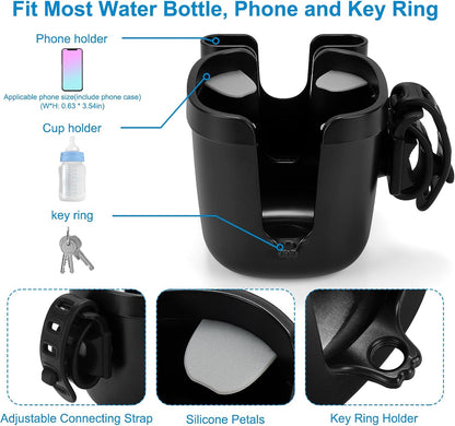Stroller Cup Holder, Drinks Holder Bike Walker Wheelchair