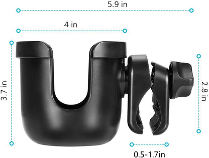 Stroller Cup Holder, Drinks Holder Bike Walker Wheelchair