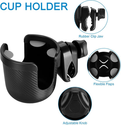 Stroller Cup Holder, Drinks Holder Bike Walker Wheelchair