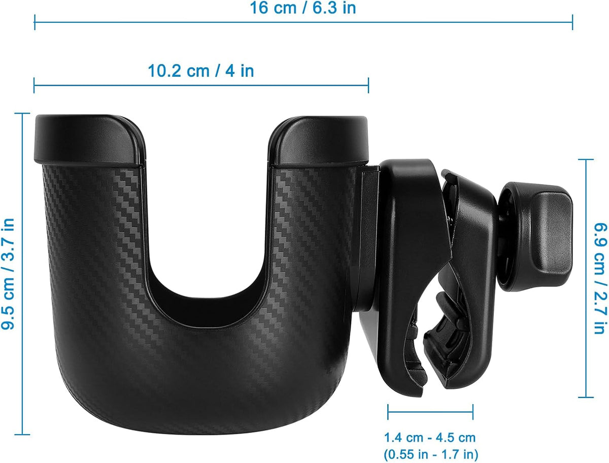 Stroller Cup Holder, Drinks Holder Bike Walker Wheelchair