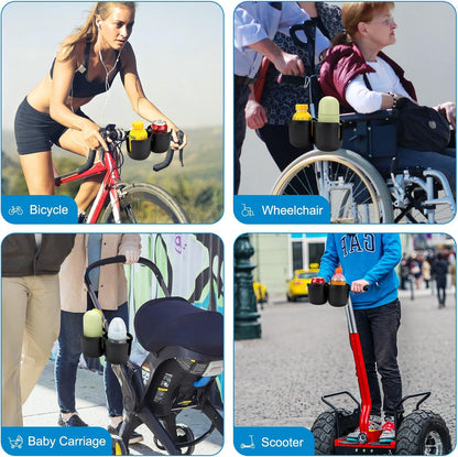 Stroller Cup Holder, Drinks Holder Bike Walker Wheelchair
