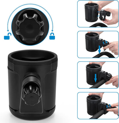 Stroller Cup Holder, Drinks Holder Bike Walker Wheelchair