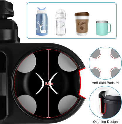 Stroller Cup Holder, Drinks Holder Bike Walker Wheelchair
