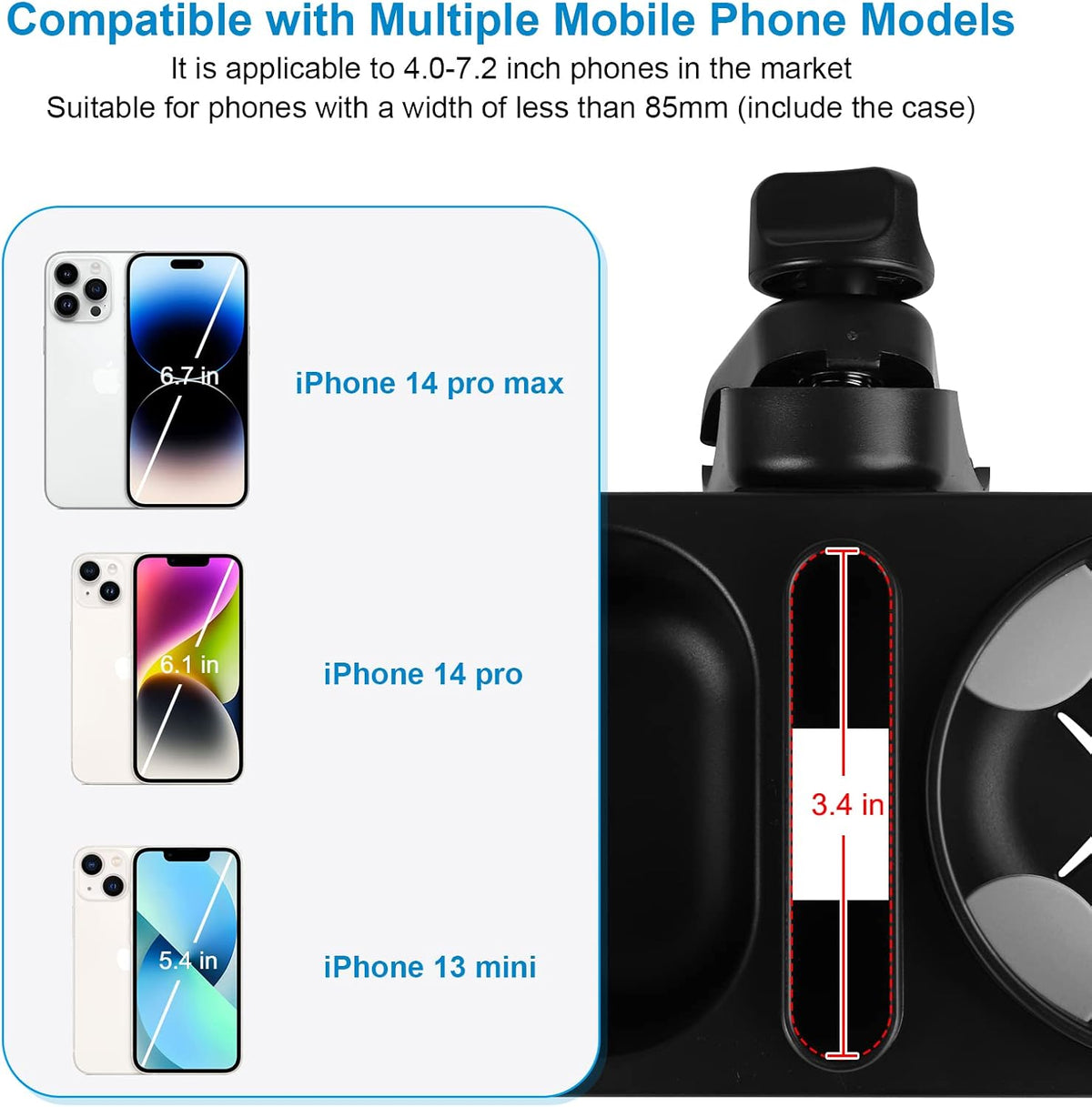 Stroller Cup Holder, Drinks Holder Bike Walker Wheelchair