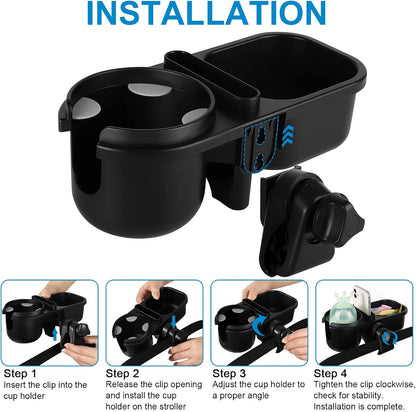 Stroller Cup Holder, Drinks Holder Bike Walker Wheelchair