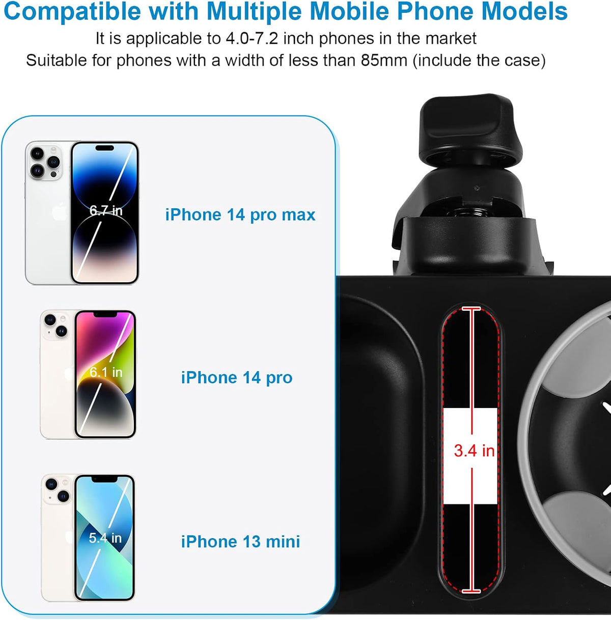 Stroller Cup Holder, Drinks Holder Bike Walker Wheelchair