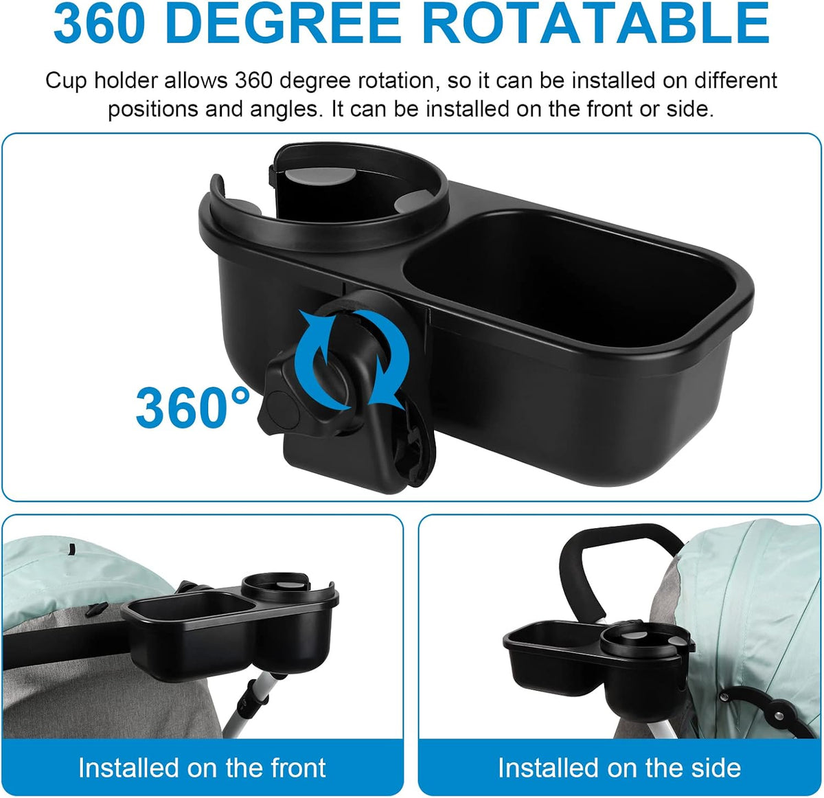 Stroller Cup Holder, Drinks Holder Bike Walker Wheelchair