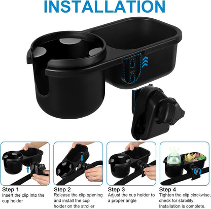 Stroller Cup Holder, Drinks Holder Bike Walker Wheelchair
