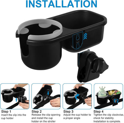 Stroller Cup Holder, Drinks Holder Bike Walker Wheelchair