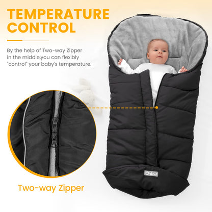 Orzbow Stroller Footmuff Universal, Weather-Proof Baby Bunting Bag, Warm