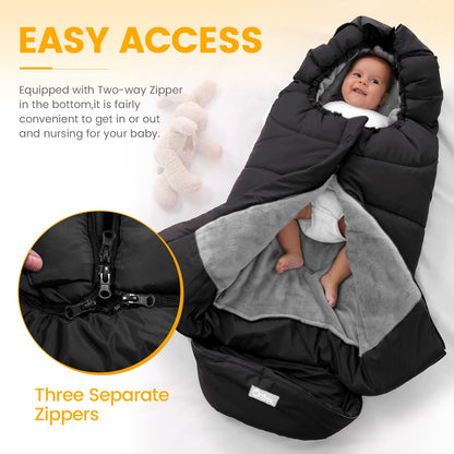 Orzbow Stroller Footmuff Universal, Weather-Proof Baby Bunting Bag, Warm