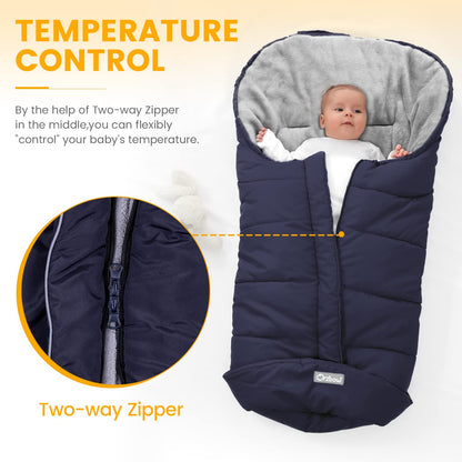 Orzbow Stroller Footmuff Universal, Weather-Proof Baby Bunting Bag, Warm
