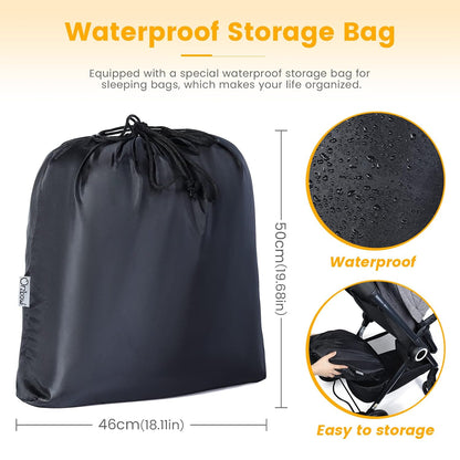 Orzbow Stroller Footmuff Universal, Weather-Proof Baby Bunting Bag, Warm