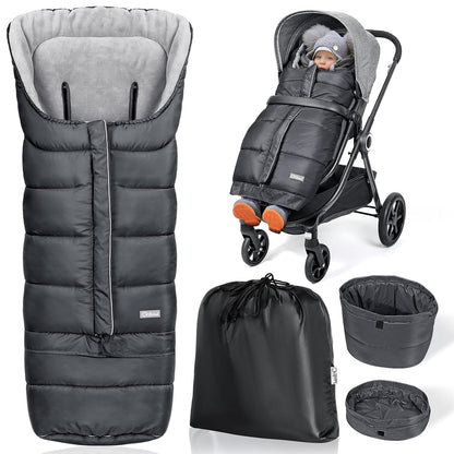 Orzbow Stroller Footmuff Universal, Weather-Proof Baby Bunting Bag, Warm