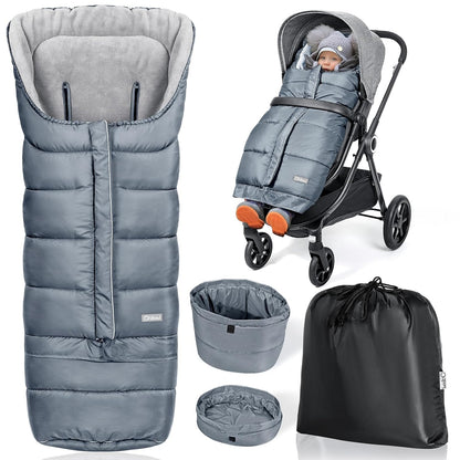 Orzbow Stroller Footmuff Universal, Weather-Proof Baby Bunting Bag, Warm