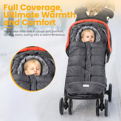 Orzbow Stroller Footmuff Universal, Weather-Proof Baby Bunting Bag, Warm