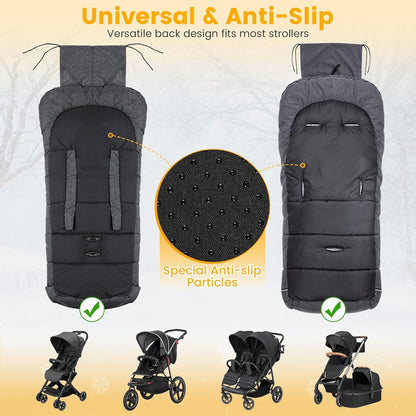 Orzbow Stroller Footmuff Universal, Weather-Proof Baby Bunting Bag, Warm