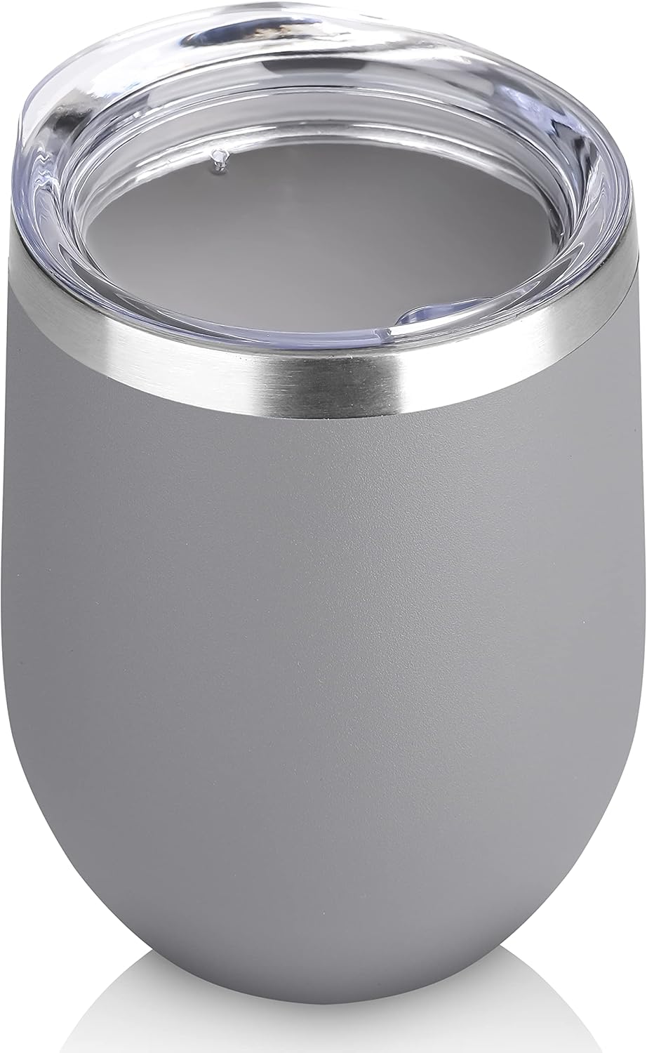 DOMICARE Stainless Steel Wine Tumbler Bulk with Lid, Personalized Insulated Tumblers Set, 12oz Travel Coffee Cups Pack of 1, Stainless steel