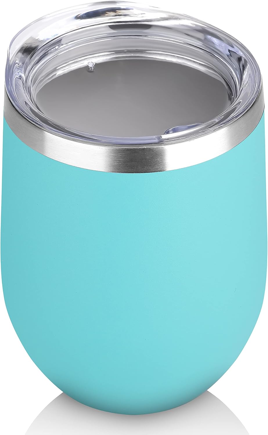 DOMICARE Stainless Steel Wine Tumbler Bulk with Lid, Personalized Insulated Tumblers Set, 12oz Travel Coffee Cups Pack of 1, Stainless steel