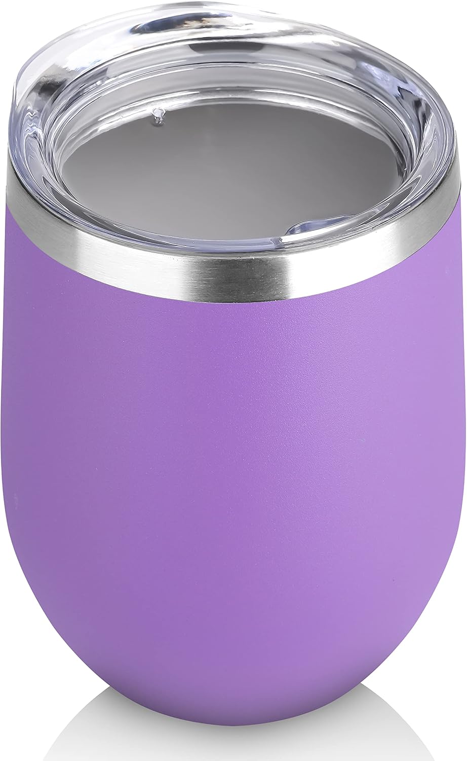 DOMICARE Stainless Steel Wine Tumbler Bulk with Lid, Personalized Insulated Tumblers Set, 12oz Travel Coffee Cups Pack of 1, Stainless steel