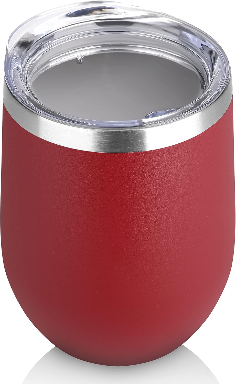 DOMICARE Stainless Steel Wine Tumbler Bulk with Lid, Personalized Insulated Tumblers Set, 12oz Travel Coffee Cups Pack of 1, Stainless steel