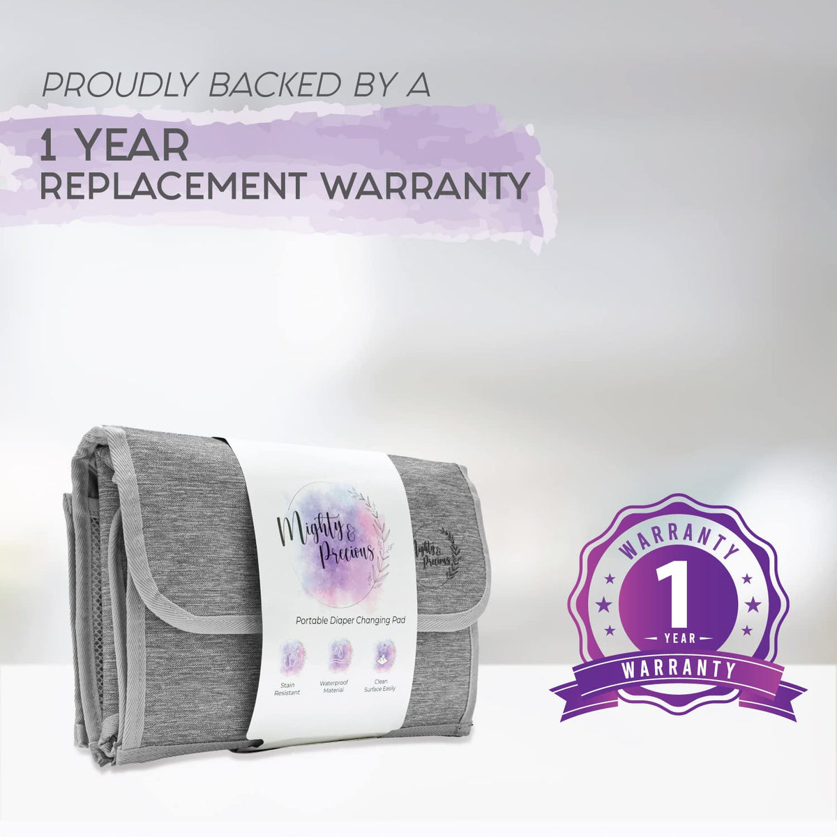 Baby Changing Pad Portable Waterproof Diaper Changing Pad Ideal for Travel