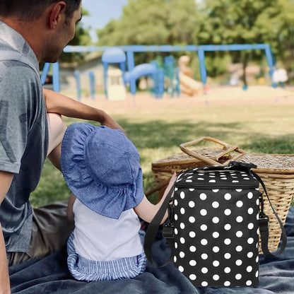 Breastmilk Cooler Bag with Ice Pack Fits 4 Baby Bottles Up To 9 Ounce Insulated Baby Bottle Bag Breast Milk Cooler on the Go with Strap Cooler Bag for Nursing Mom Daycare or Travel