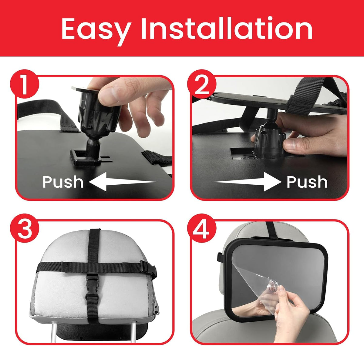 Baby Car Mirror, Safety Car Seat Mirror for Rear Facing