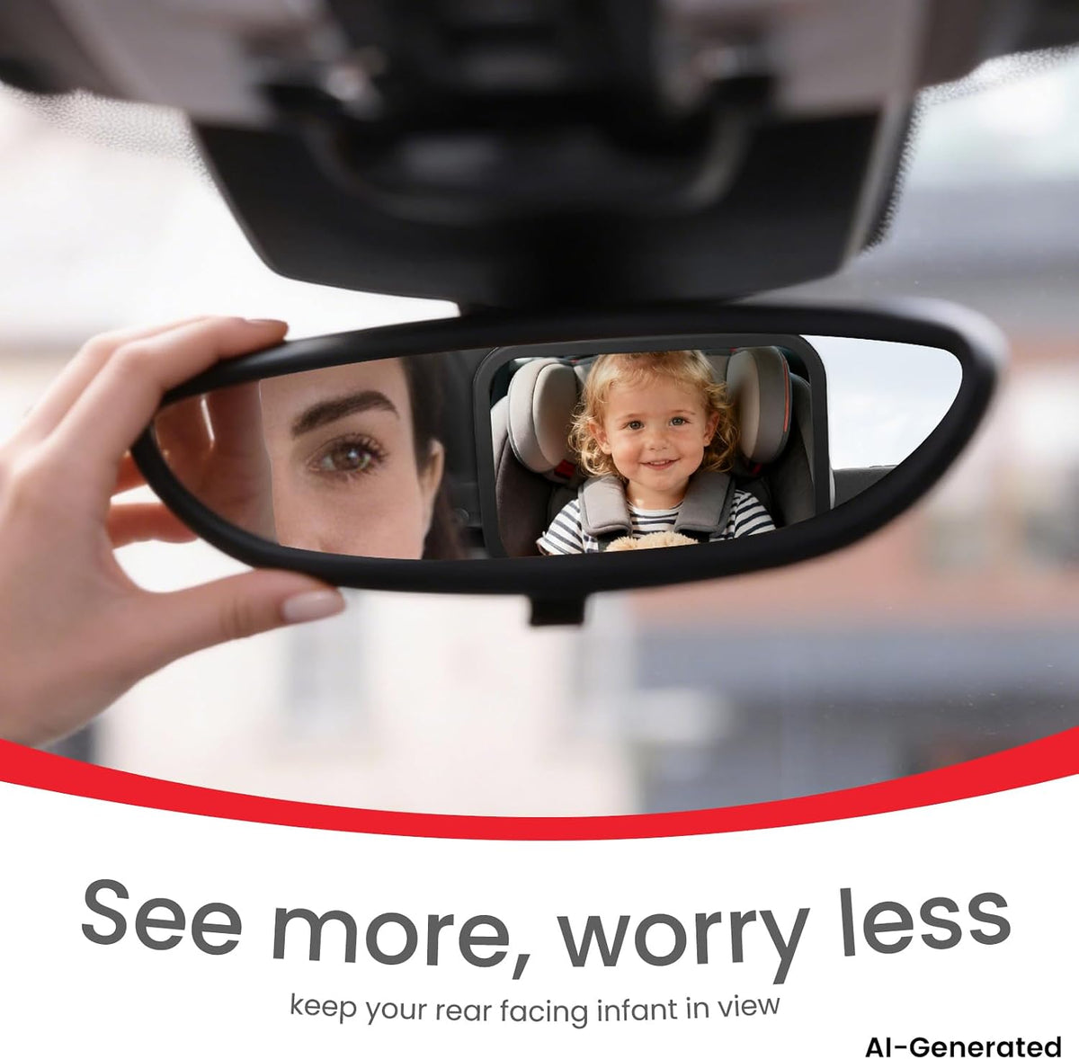Baby Car Mirror, Safety Car Seat Mirror for Rear Facing