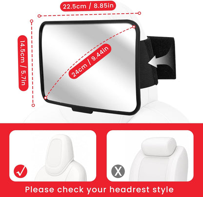 Baby Car Mirror, Safety Car Seat Mirror for Rear Facing