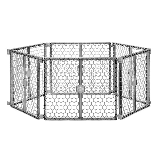 Safety 192" Plastic 2-in-1 Super Wide Baby Gate & Play Yard