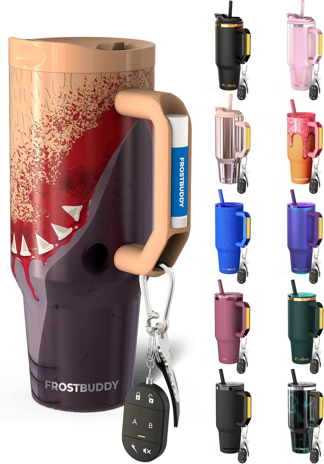Thicc Buddy 16oz Tumbler - Insulated Stainless Steel (Cinnamon) - Colors C